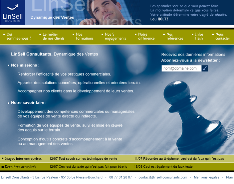 Linsell Consultants – Dynamique des Ventes