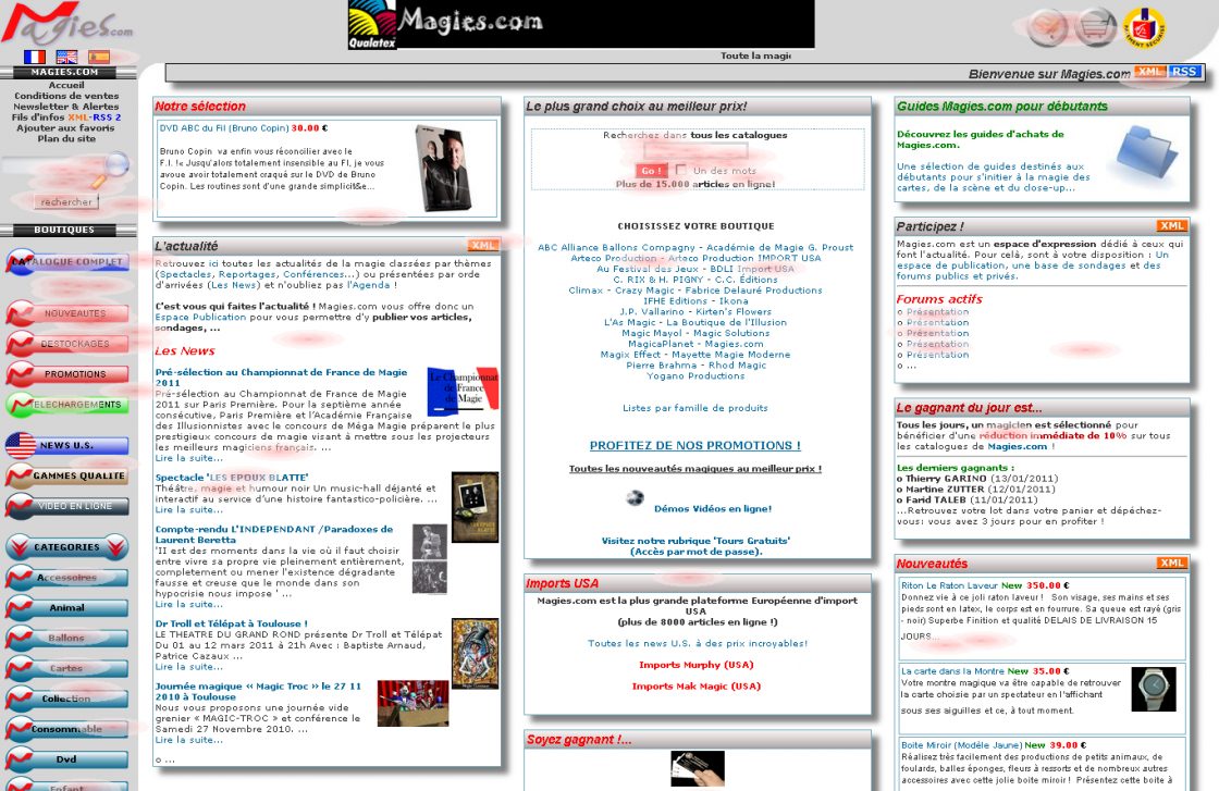 Magies.com - ancien site